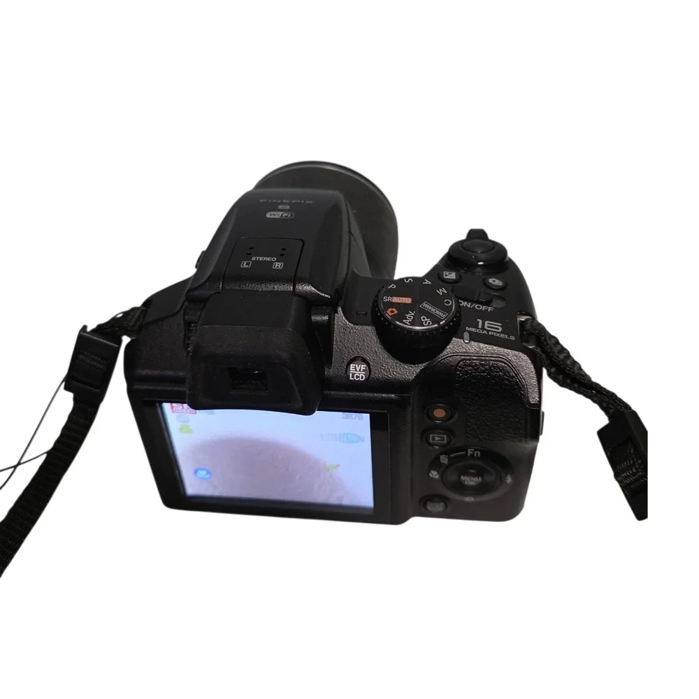 Fujifilm FinePix S9900W 16.0MP Digital Camera Black 16GB SD Card Cable Tested